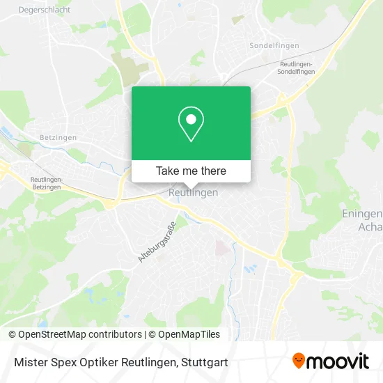 Карта Mister Spex Optiker Reutlingen