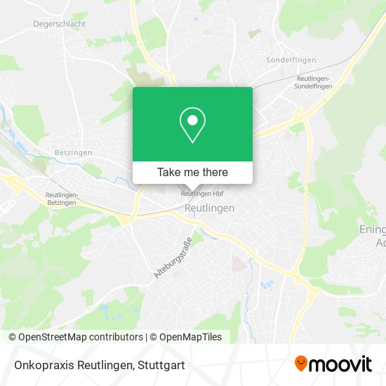 Карта Onkopraxis Reutlingen