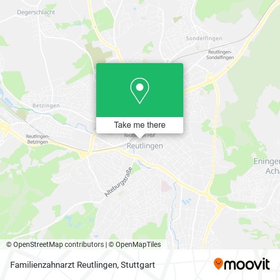 Familienzahnarzt Reutlingen map
