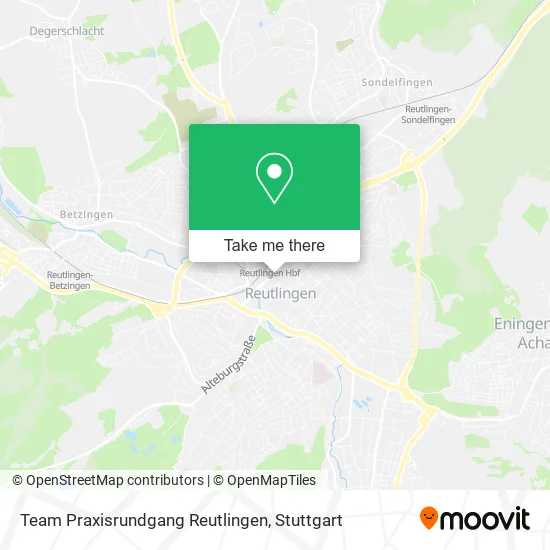 Карта Team Praxisrundgang Reutlingen