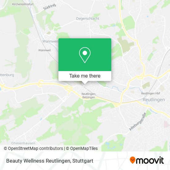 Beauty Wellness Reutlingen map