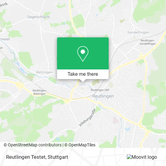 Карта Reutlingen Testet