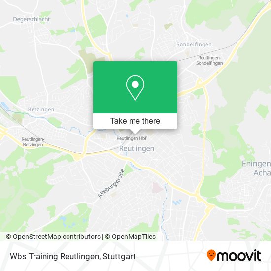 Wbs Training Reutlingen map