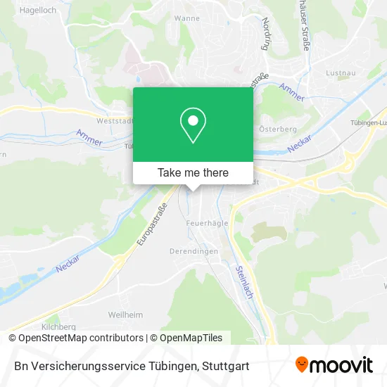 Карта Bn Versicherungsservice Tübingen