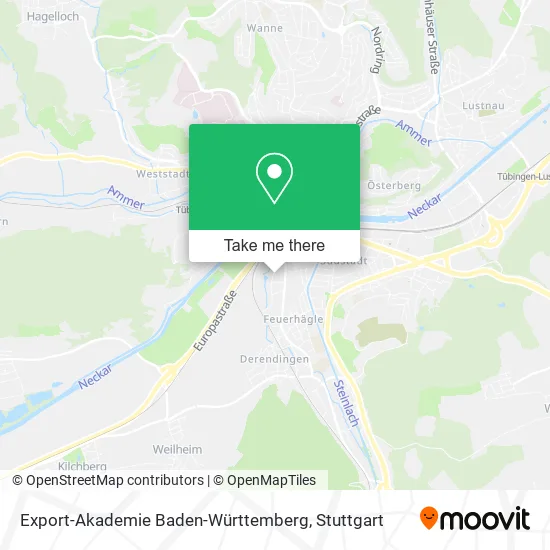 Карта Export-Akademie Baden-Württemberg