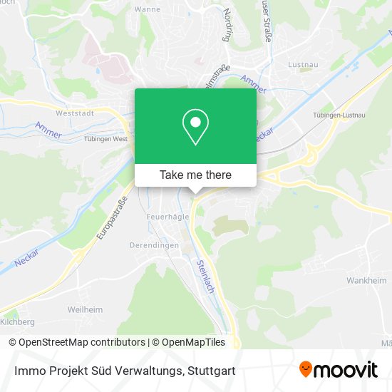 Immo Projekt Süd Verwaltungs map