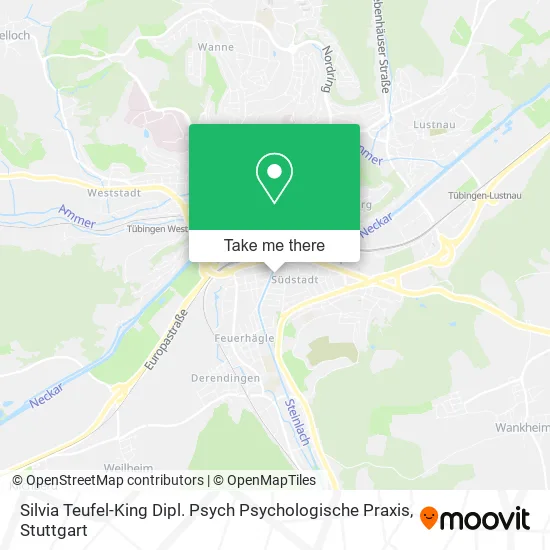 Карта Silvia Teufel-King Dipl. Psych Psychologische Praxis