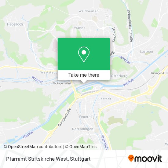 Pfarramt Stiftskirche West map