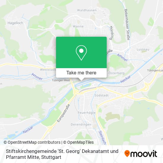 Stiftskirchengemeinde 'St. Georg' Dekanatamt und Pfarramt Mitte map