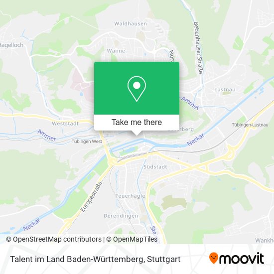 Talent im Land Baden-Württemberg map