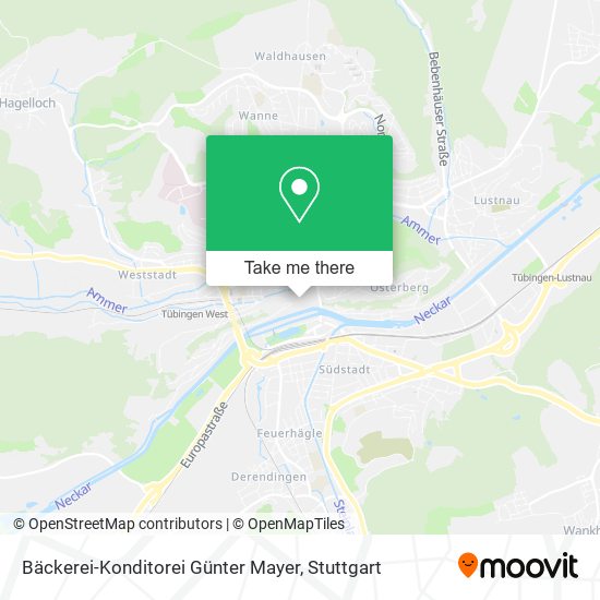 Карта Bäckerei-Konditorei Günter Mayer