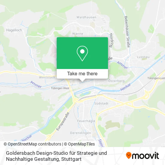 Карта Goldersbach Design-Studio für Strategie und Nachhaltige Gestaltung