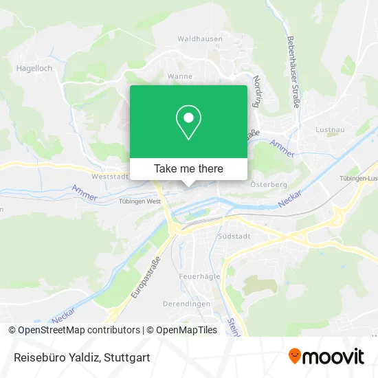 Карта Reisebüro Yaldiz