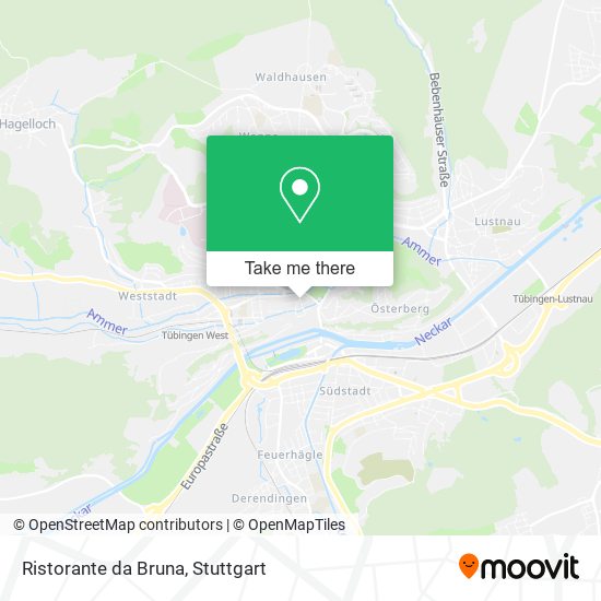 Карта Ristorante da Bruna