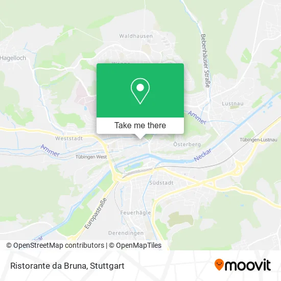 Карта Ristorante da Bruna