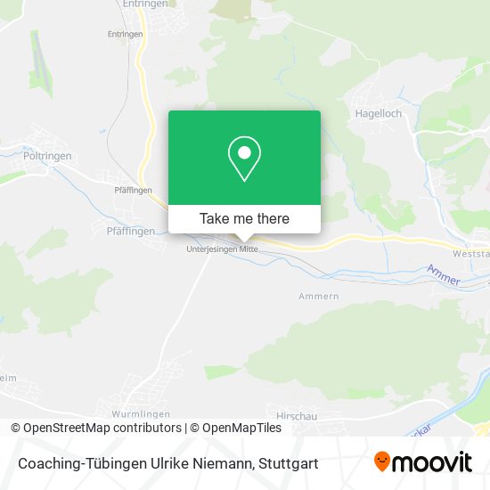 Coaching-Tübingen Ulrike Niemann map