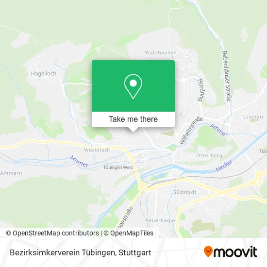 Карта Bezirksimkerverein Tübingen