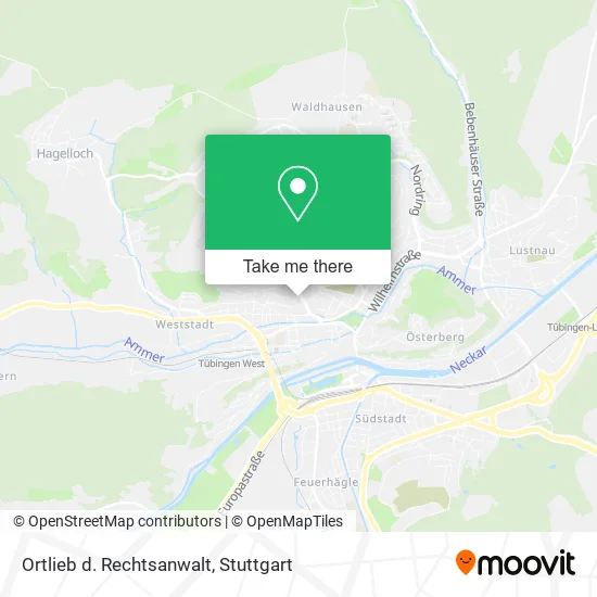 Карта Ortlieb d. Rechtsanwalt