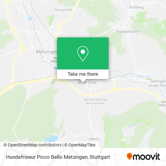 Карта Hundefriseur Picco Bello Metzingen