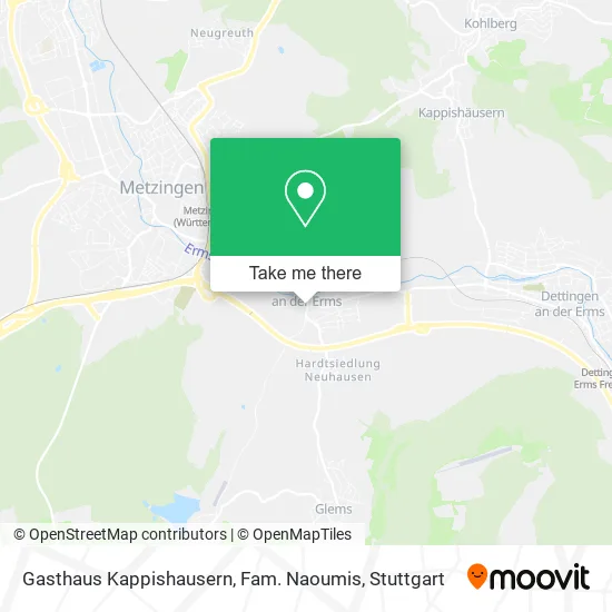 Карта Gasthaus Kappishausern, Fam. Naoumis