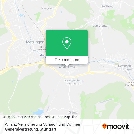 Карта Allianz Versicherung Schaich und Vollmer Generalvertretung
