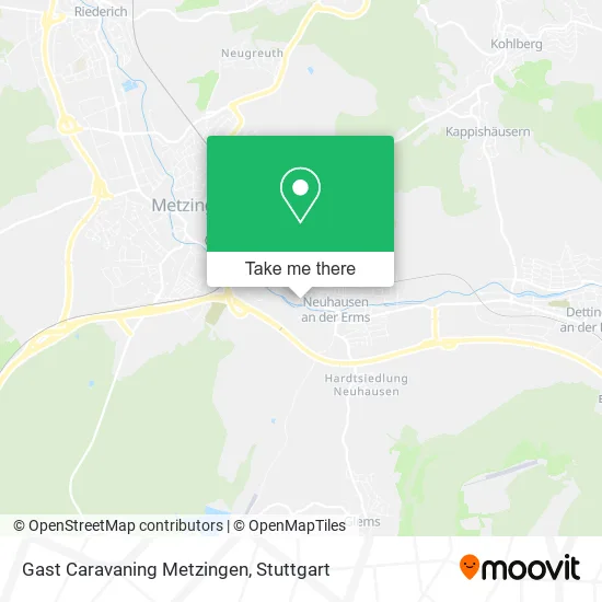 Карта Gast Caravaning Metzingen