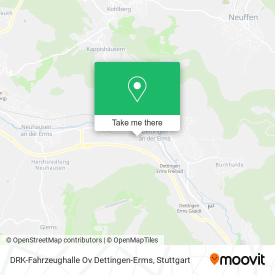 DRK-Fahrzeughalle Ov Dettingen-Erms map