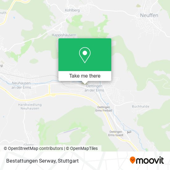 Bestattungen Serway map