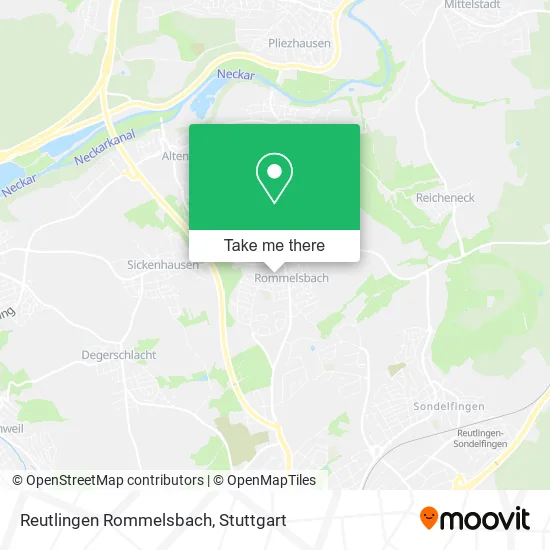 Карта Reutlingen Rommelsbach