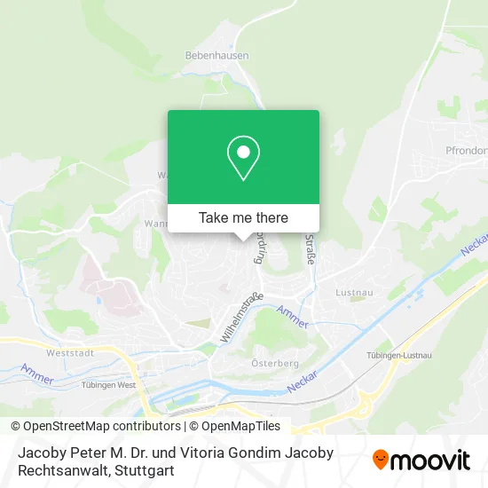 Карта Jacoby Peter M. Dr. und Vitoria Gondim Jacoby Rechtsanwalt