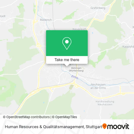 Карта Human Resources & Qualitätsmanagement