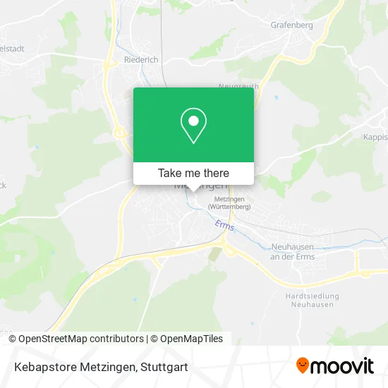 Карта Kebapstore Metzingen