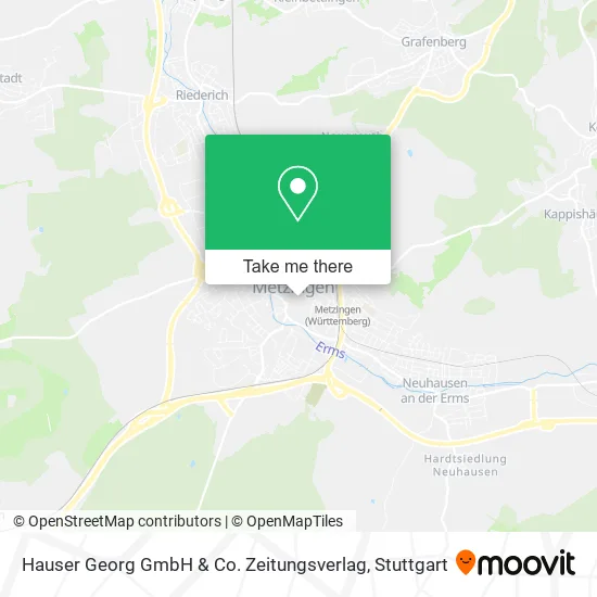 Карта Hauser Georg GmbH & Co. Zeitungsverlag