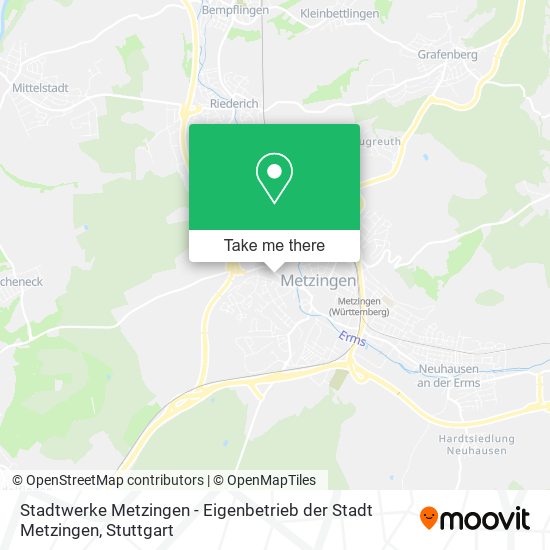 Stadtwerke Metzingen - Eigenbetrieb der Stadt Metzingen map