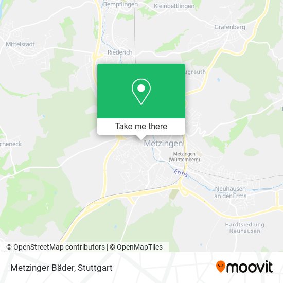 Карта Metzinger Bäder
