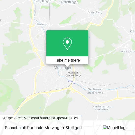 Карта Schachclub Rochade Metzingen