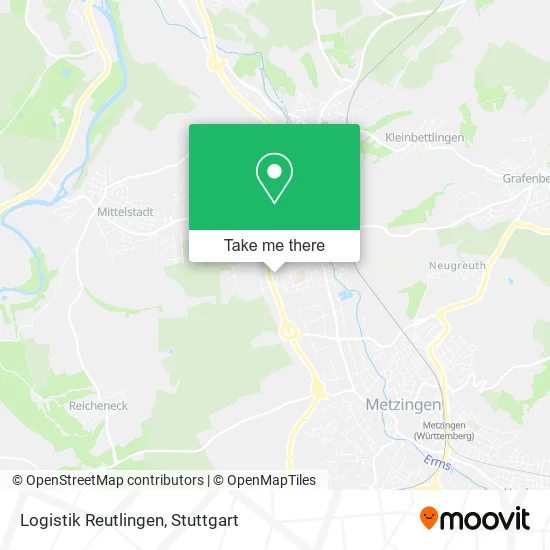 Карта Logistik Reutlingen