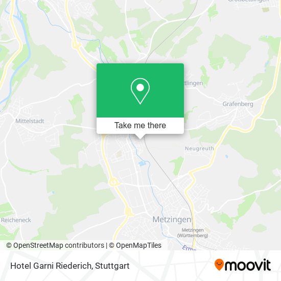 Hotel Garni Riederich map