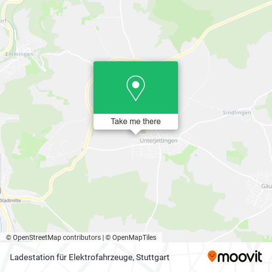 Карта Ladestation für Elektrofahrzeuge