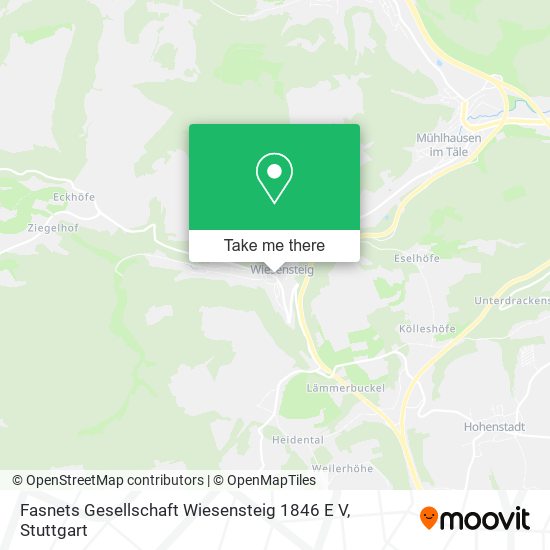 Fasnets Gesellschaft Wiesensteig 1846 E V map