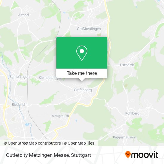 Outletcity Metzingen Messe map
