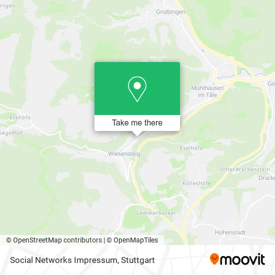 Карта Social Networks Impressum