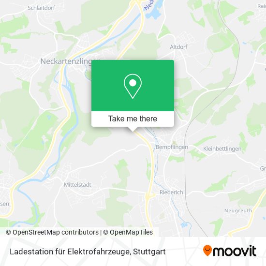 Ladestation für Elektrofahrzeuge map