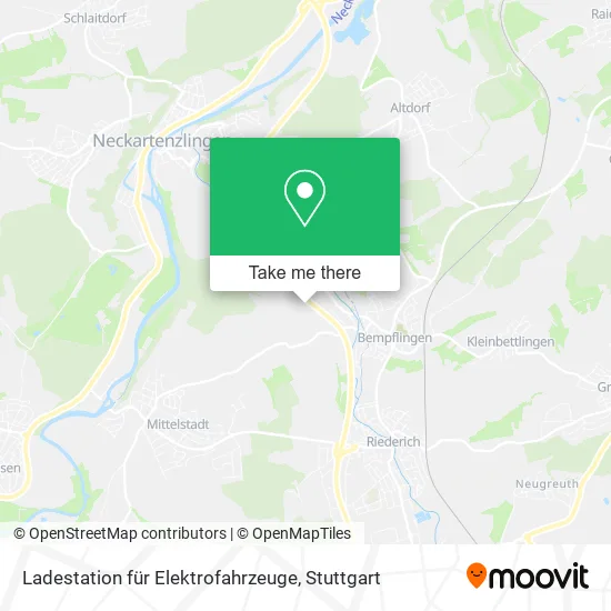 Карта Ladestation für Elektrofahrzeuge