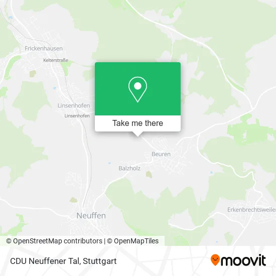 Карта CDU Neuffener Tal