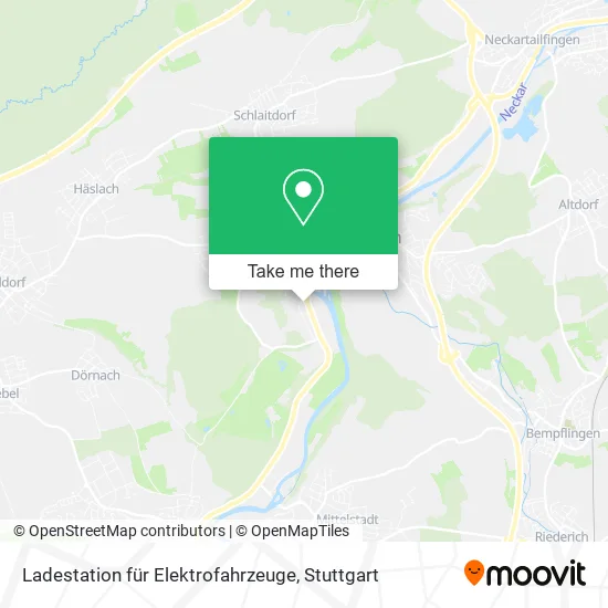 Карта Ladestation für Elektrofahrzeuge