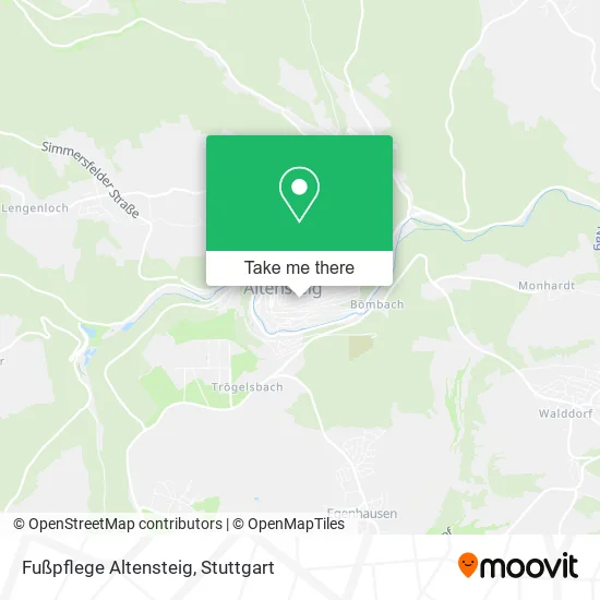 Карта Fußpflege Altensteig