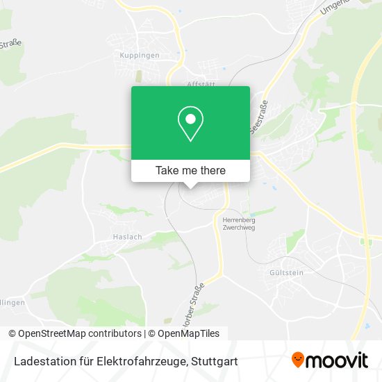 Карта Ladestation für Elektrofahrzeuge