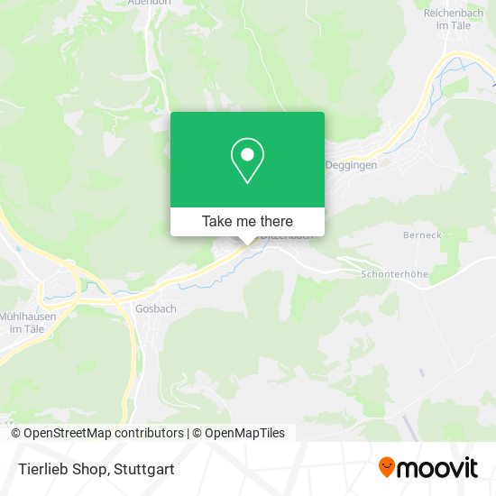 Tierlieb Shop map