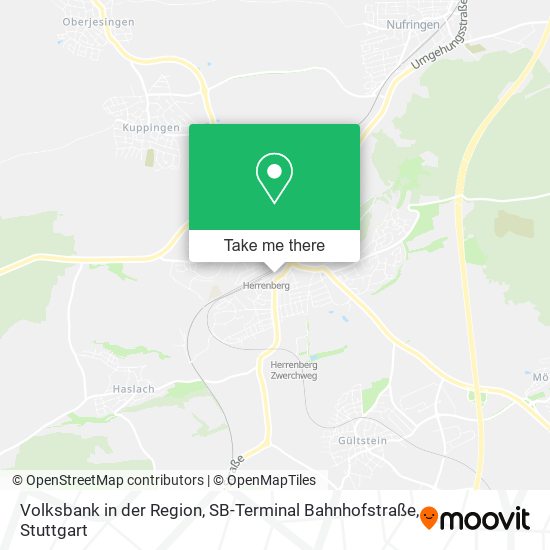 Карта Volksbank in der Region, SB-Terminal Bahnhofstraße